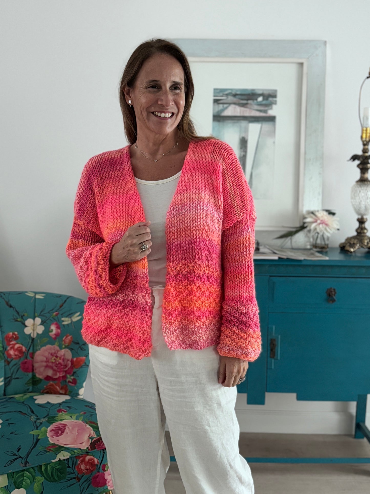 Fuchsia Rocío Cardigan