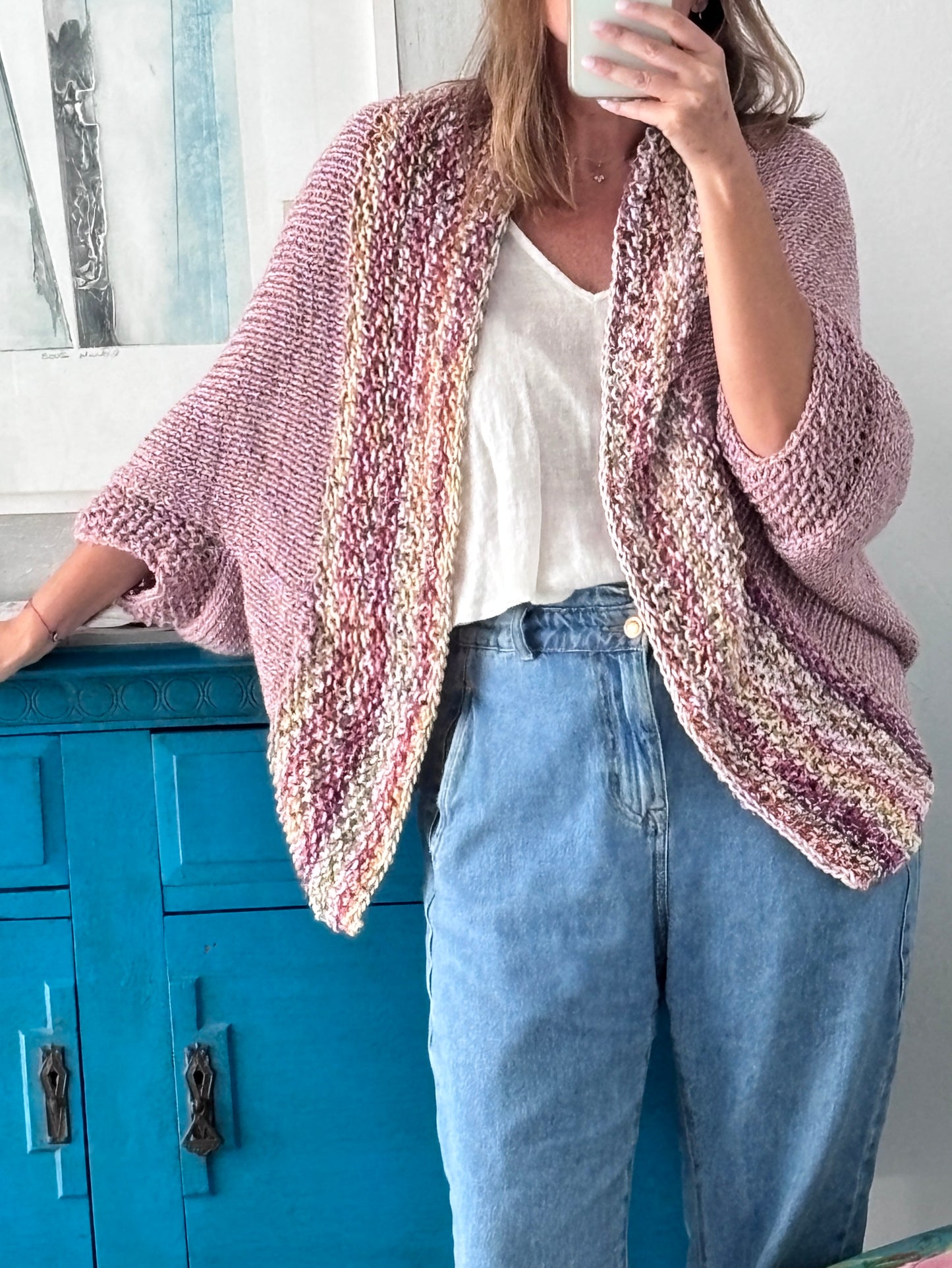 Cardigan Loreto Malva Tropical