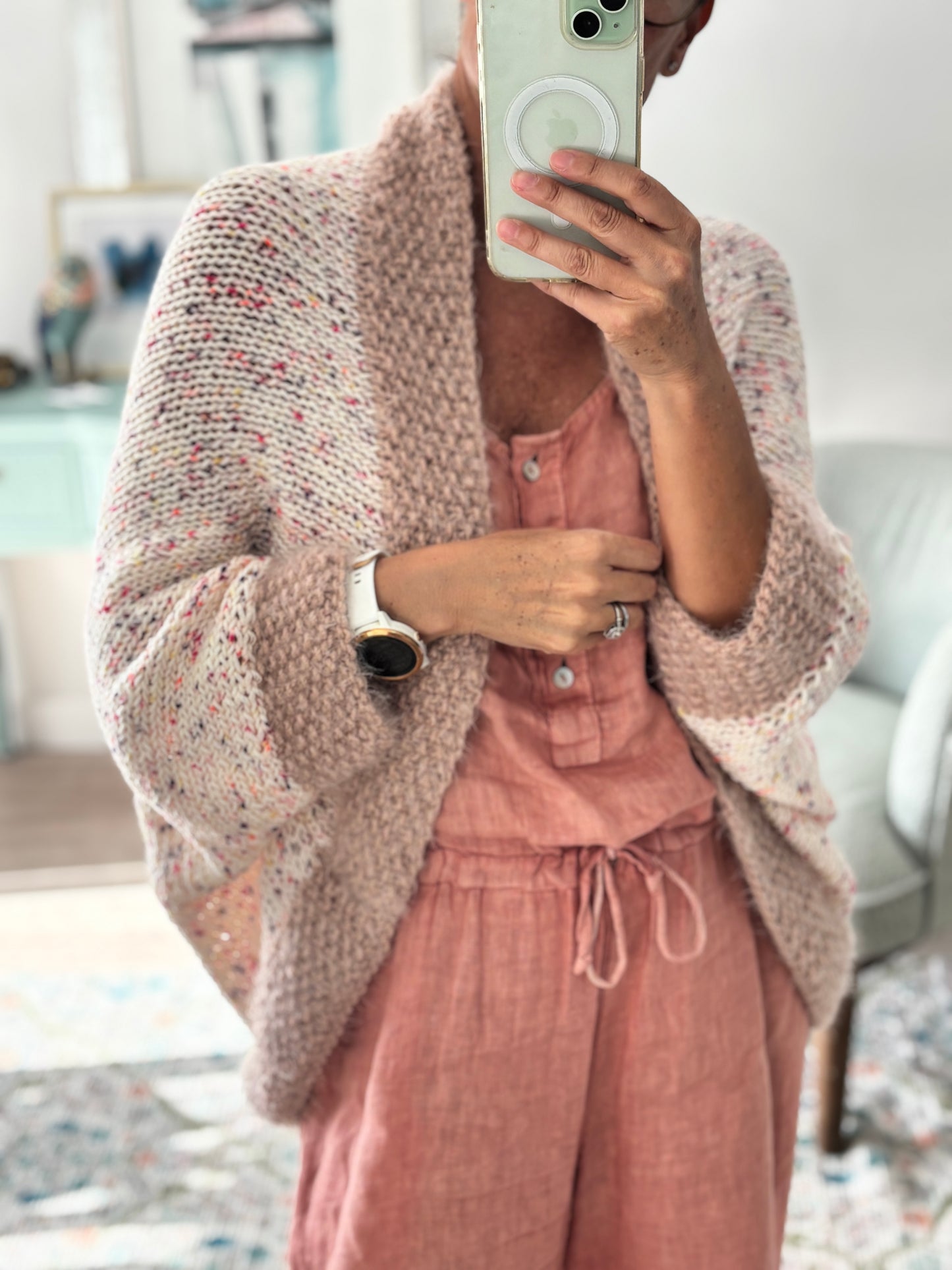 Cardigan Dúo Rosa confeti