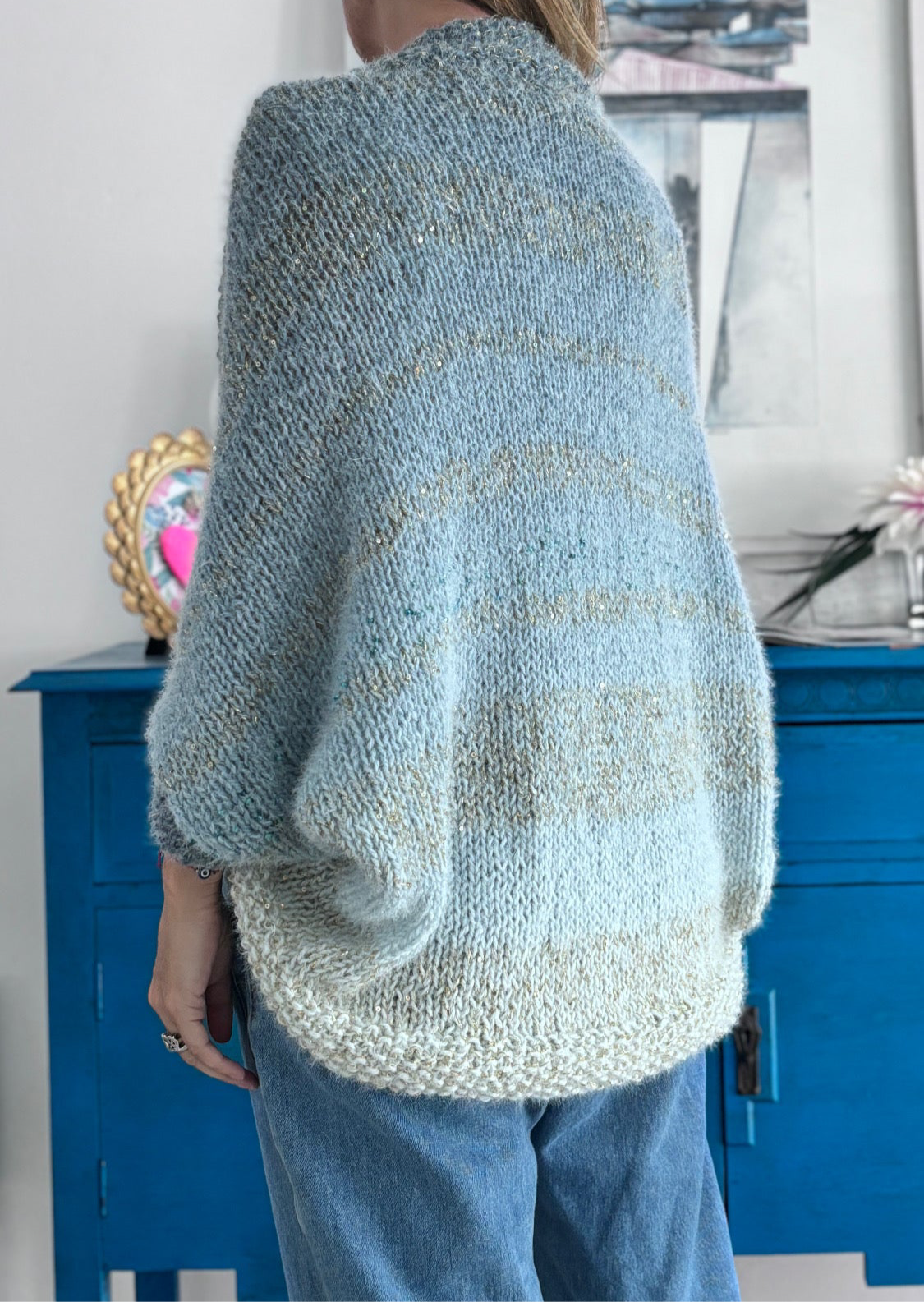 Cardigan Dúo petróleo