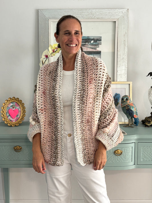 Cardigan Inés Rosa/Arena