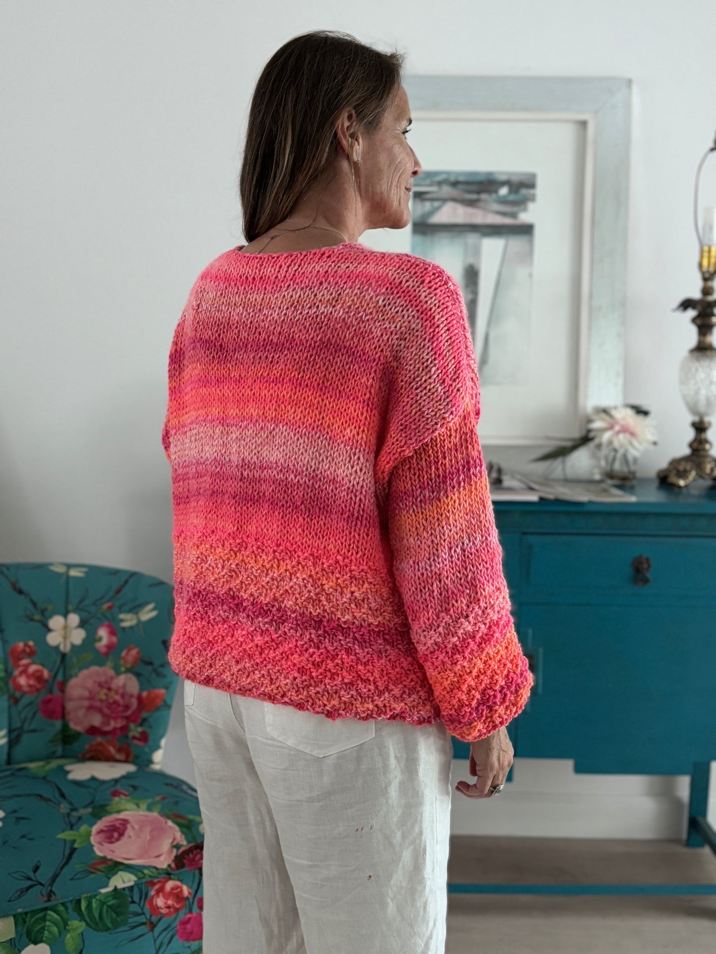 Fuchsia Rocío Cardigan