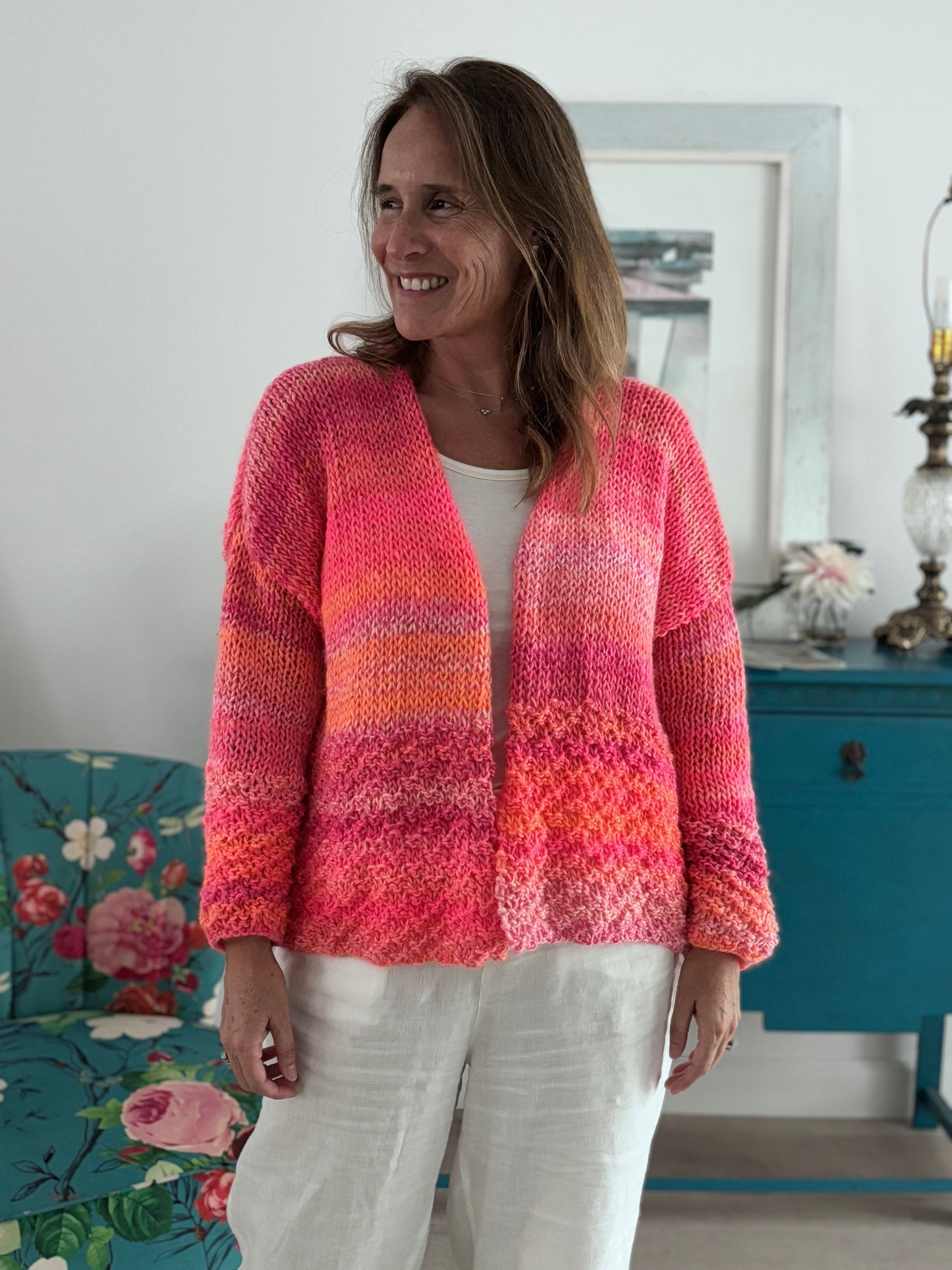 Fuchsia Rocío Cardigan