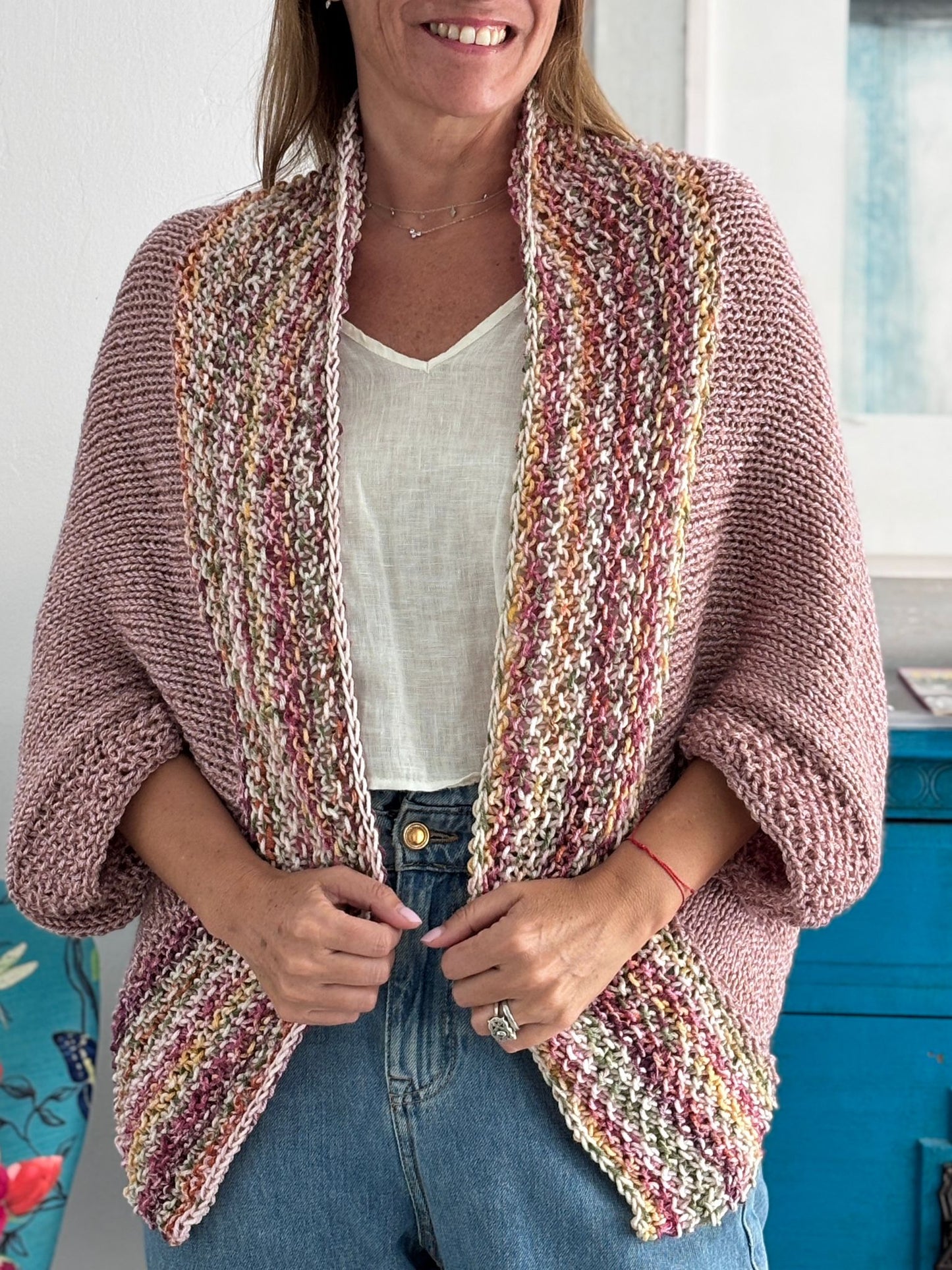 Cardigan Loreto Rosa Tropical