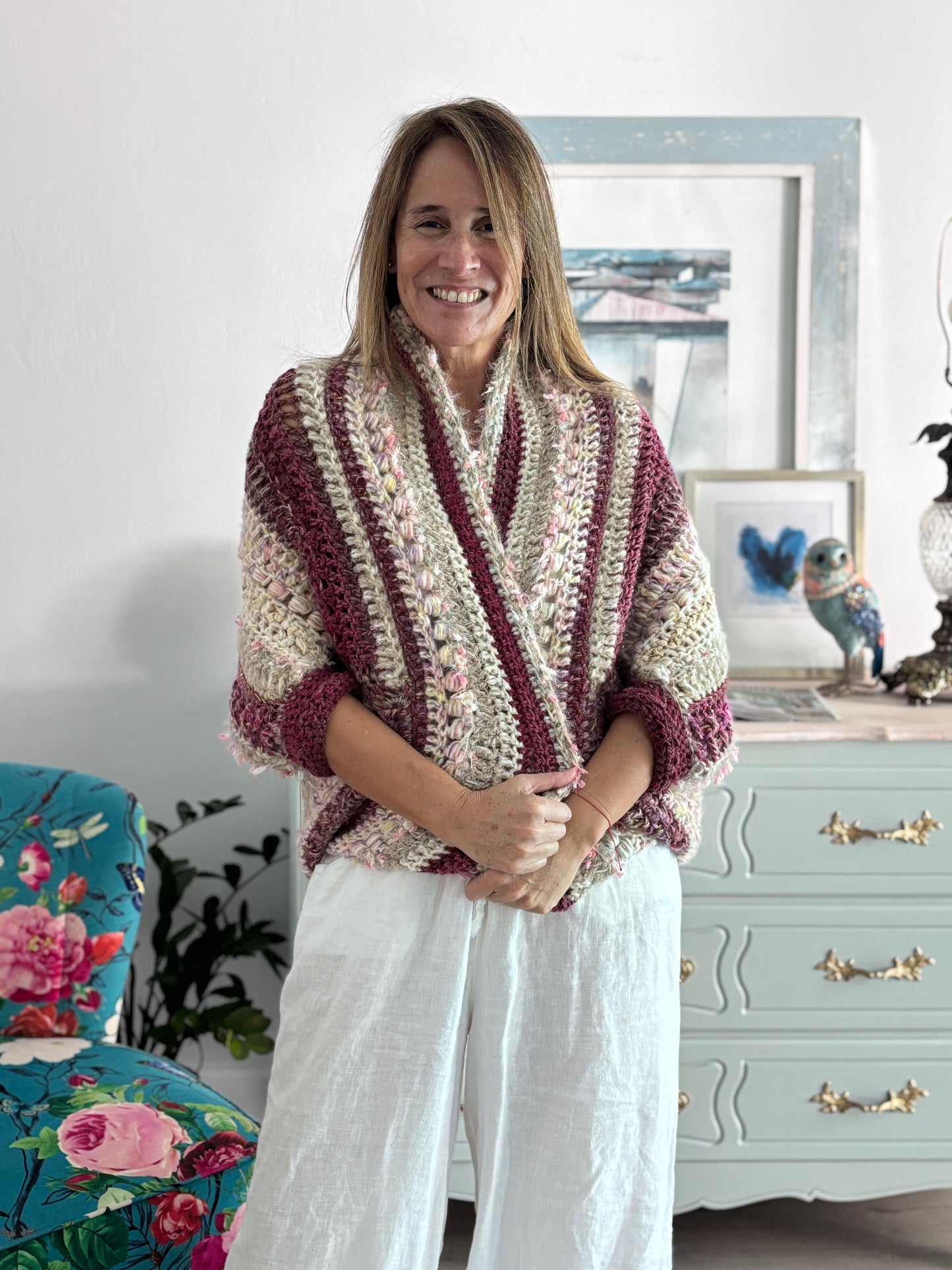 Cardigan Inés Burdeos