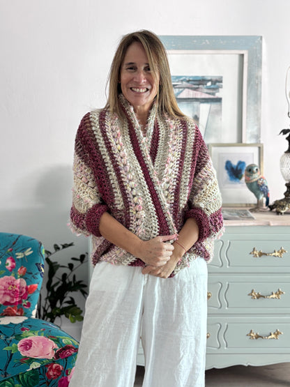 Cardigan Inés Burdeos