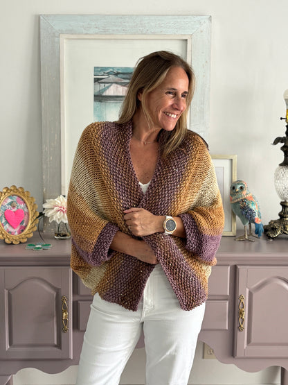 Cardigan Loreto – Color Atardecer Lavanda
