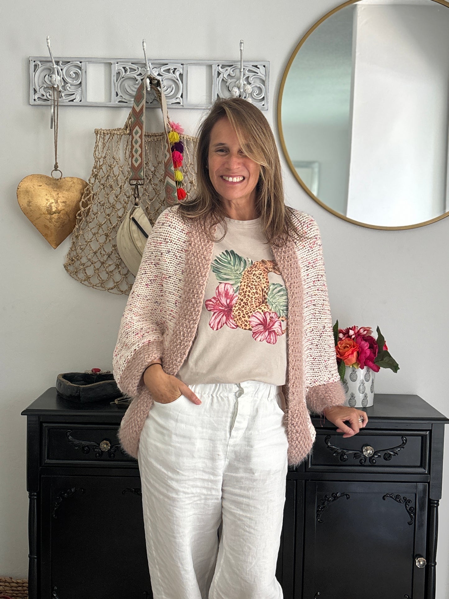 Cardigan Dúo Rosa confeti