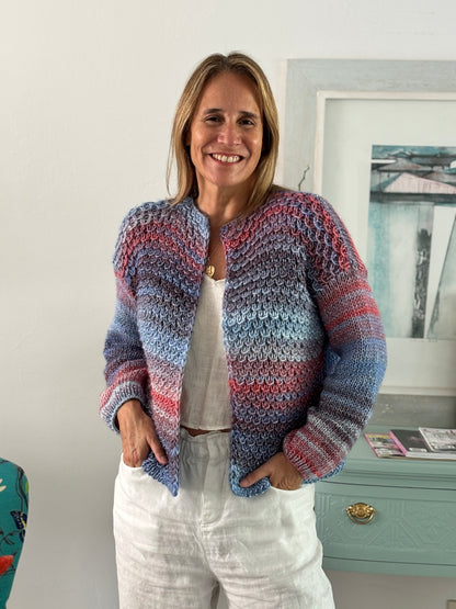 Cardigan Paulina tonos azules