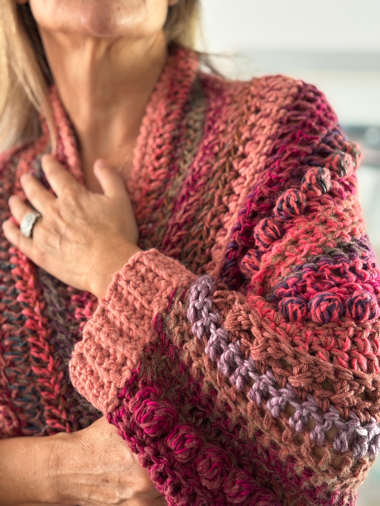 Cardigan Inés Carmesí