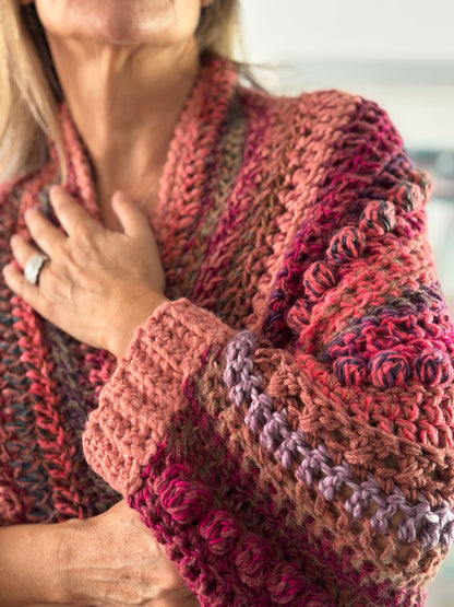 Cardigan Inés Carmesí