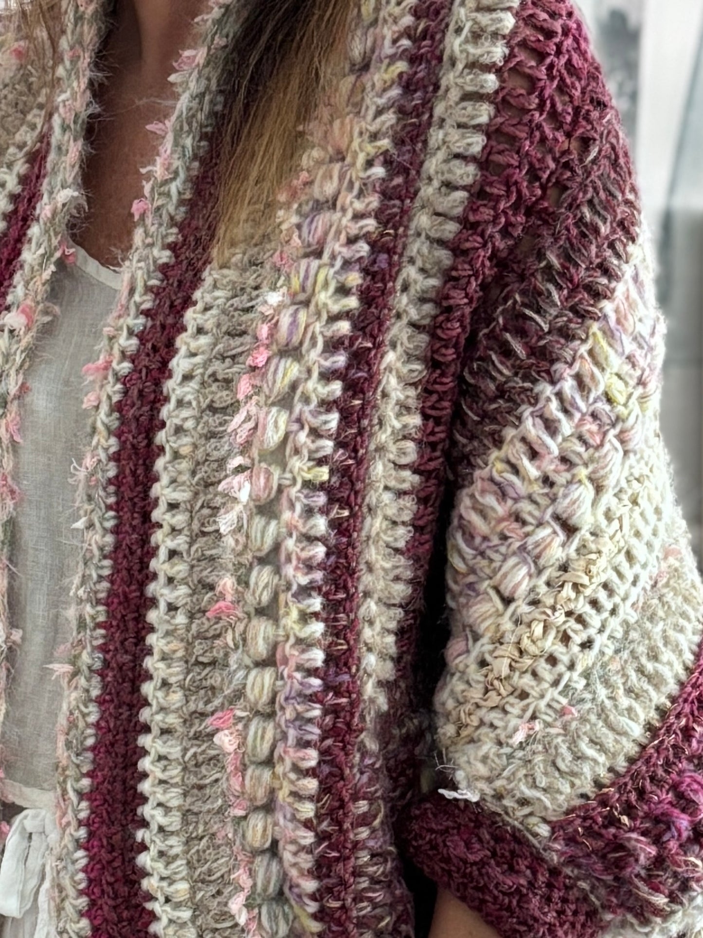 Cardigan Inés Burdeos