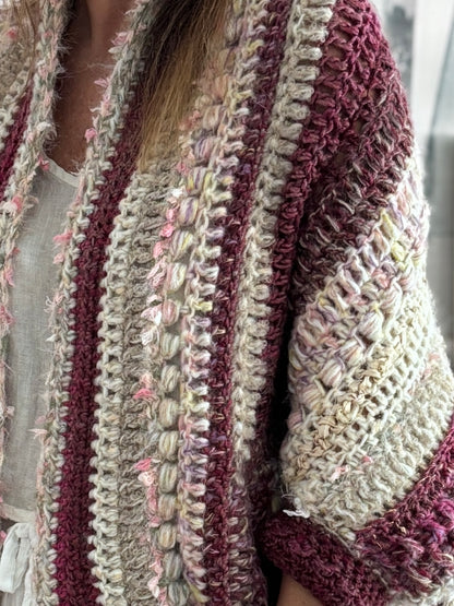 Cardigan Inés Burdeos