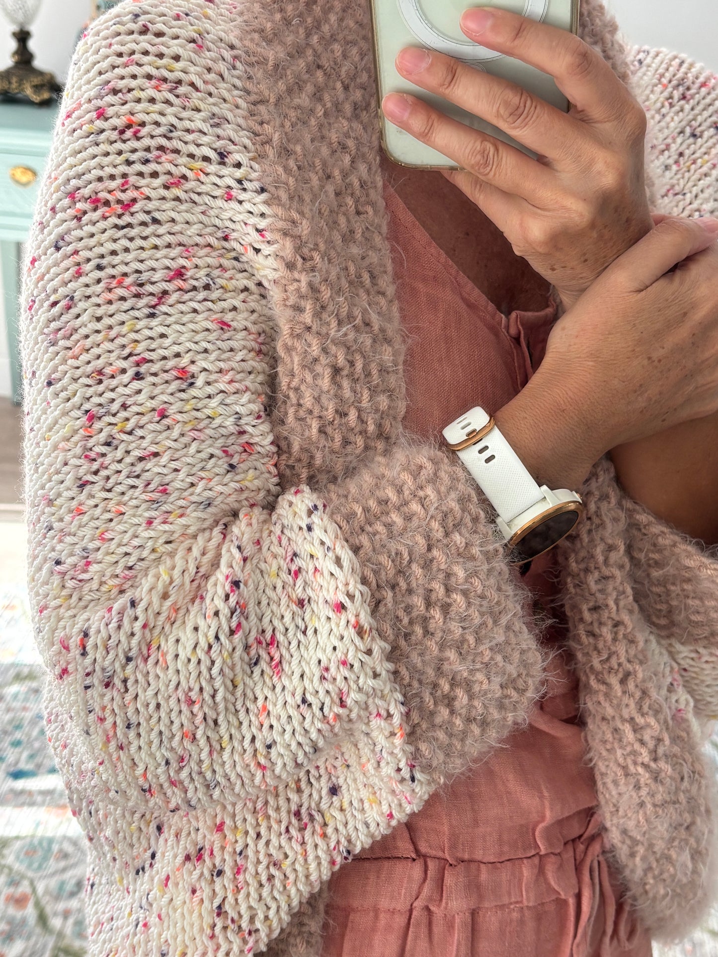 Cardigan Dúo Rosa confeti