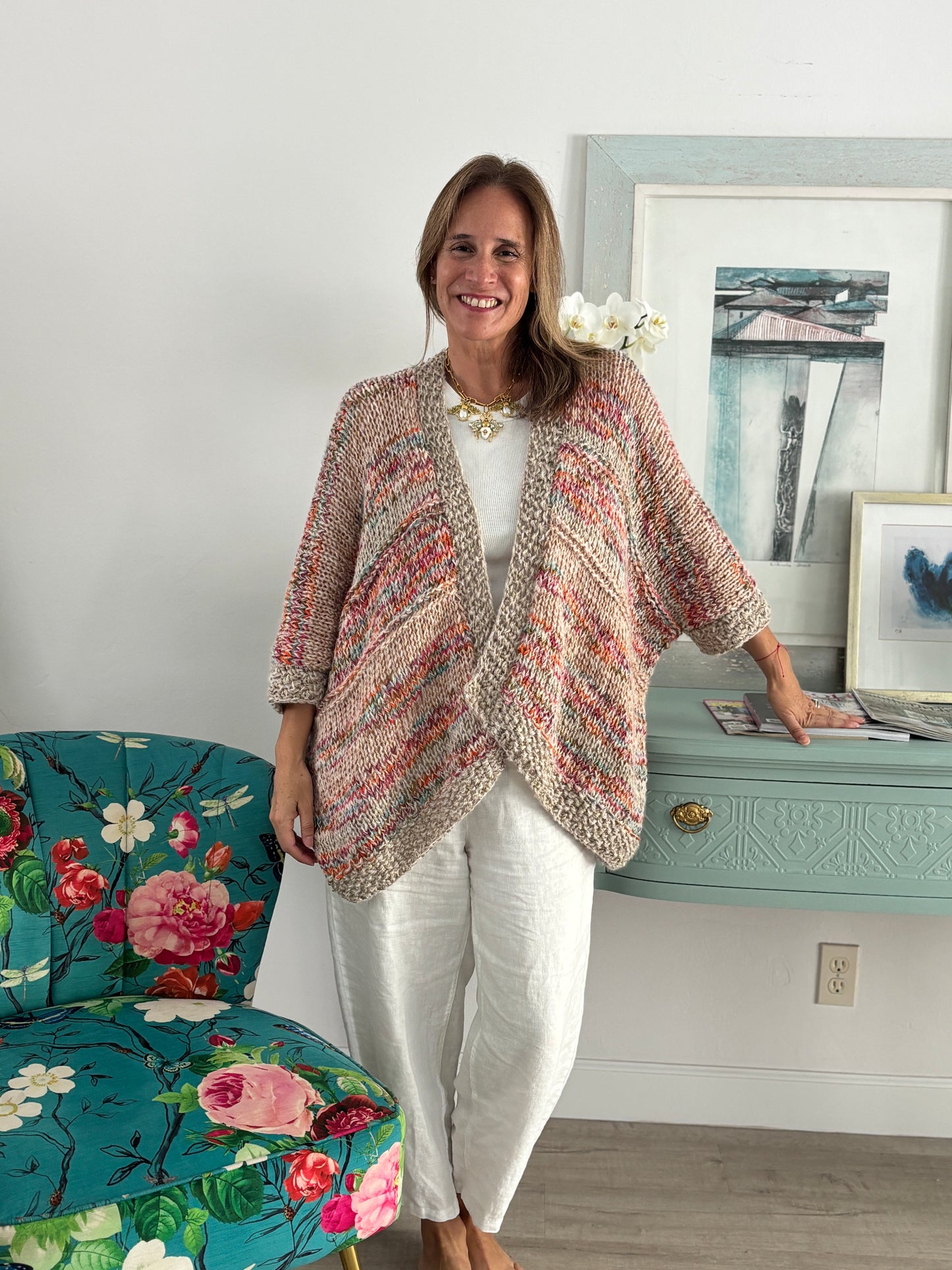 Cardigan Capri Arena Multicolor