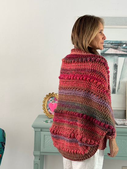 Cardigan Inés Carmesí