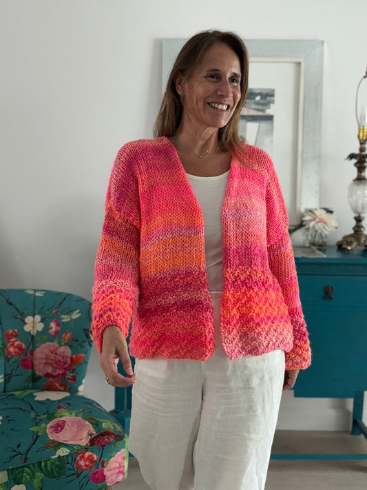 Fuchsia Rocío Cardigan