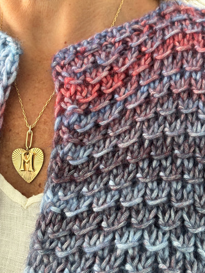 Cardigan Paulina tonos azules