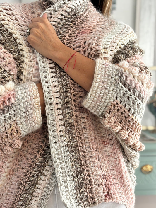 Cardigan Inés Rosa/Arena