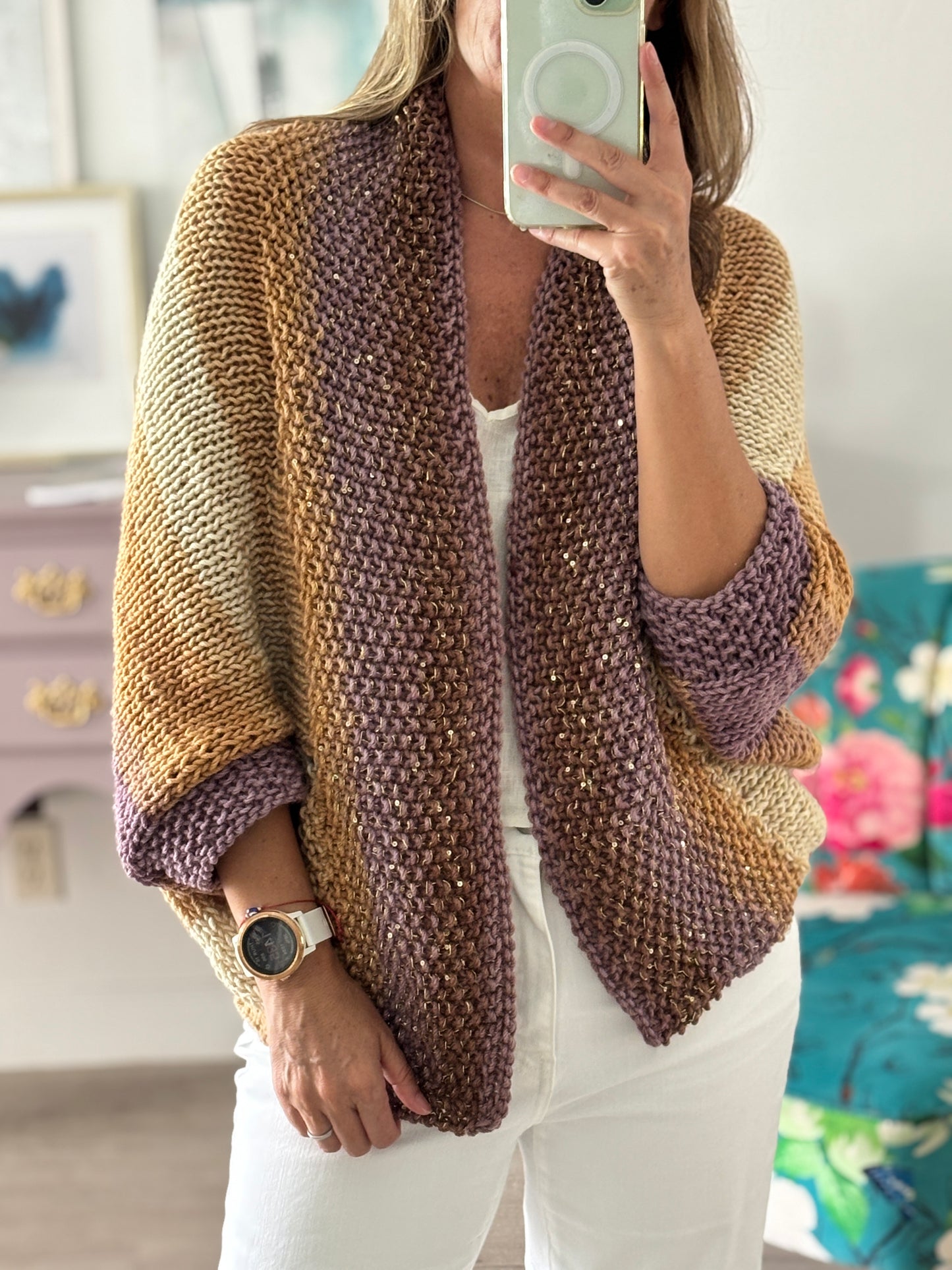 Cardigan Loreto – Color Atardecer Lavanda