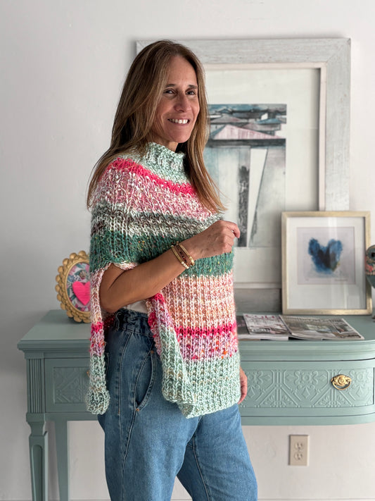 Poncho Alicia Inspirada Hecho a Mano