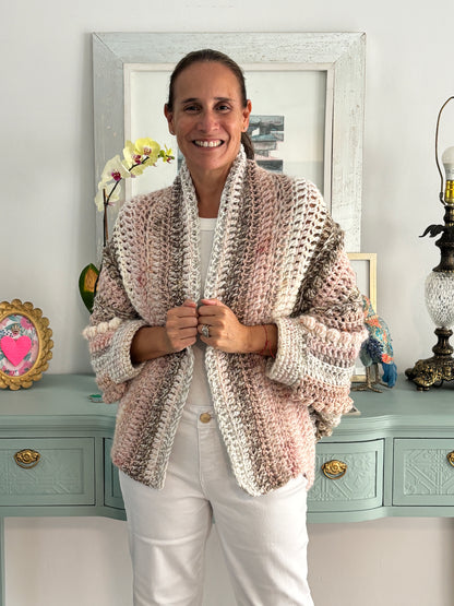Cardigan Inés Rosa/Arena