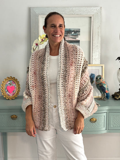 Cardigan Inés Rosa/Arena