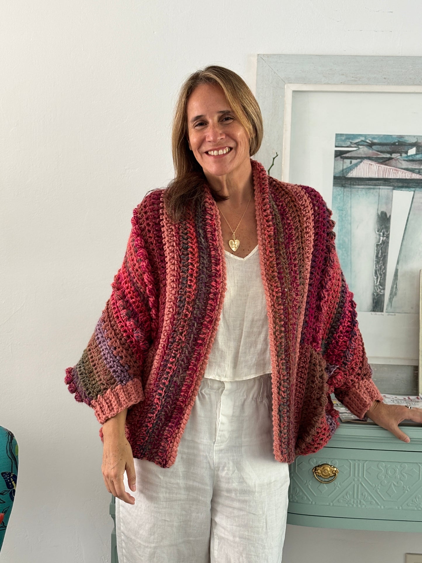 Cardigan Inés Carmesí