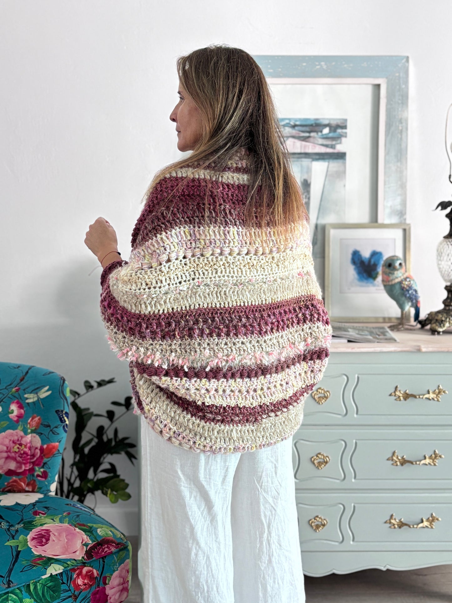 Cardigan Inés Burdeos