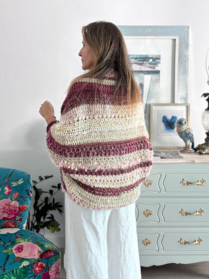 Cardigan Inés Burdeos