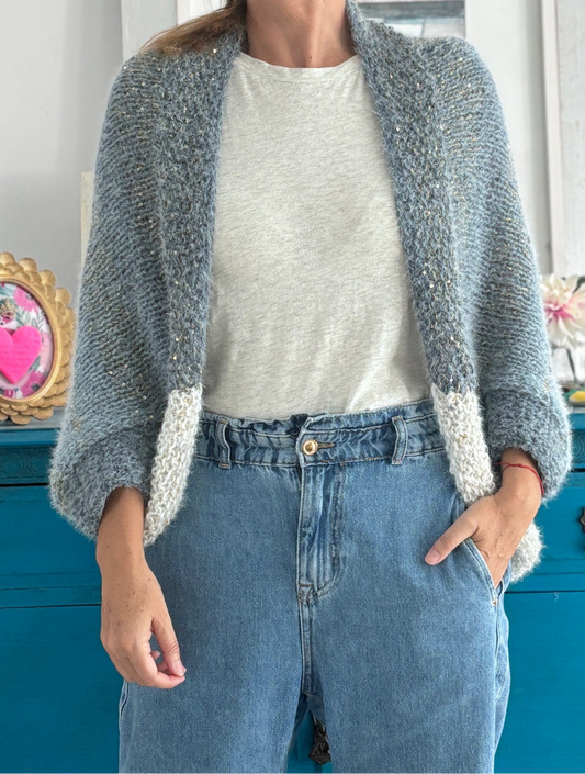 Cardigan Dúo petróleo