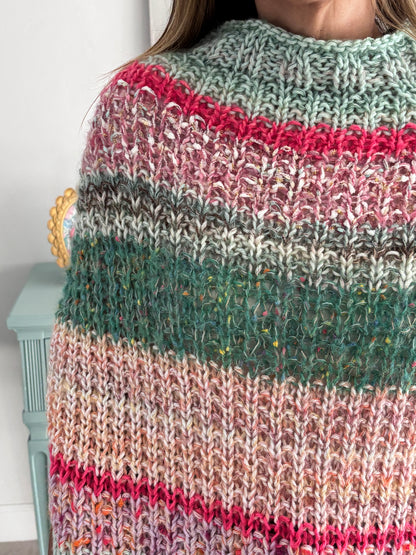 Poncho Alicia Inspirada Hecho a Mano