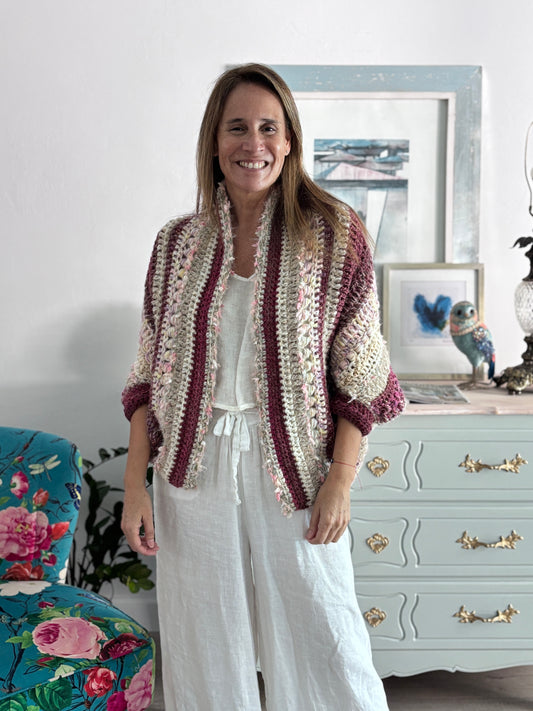 Cardigan Inés Burdeos