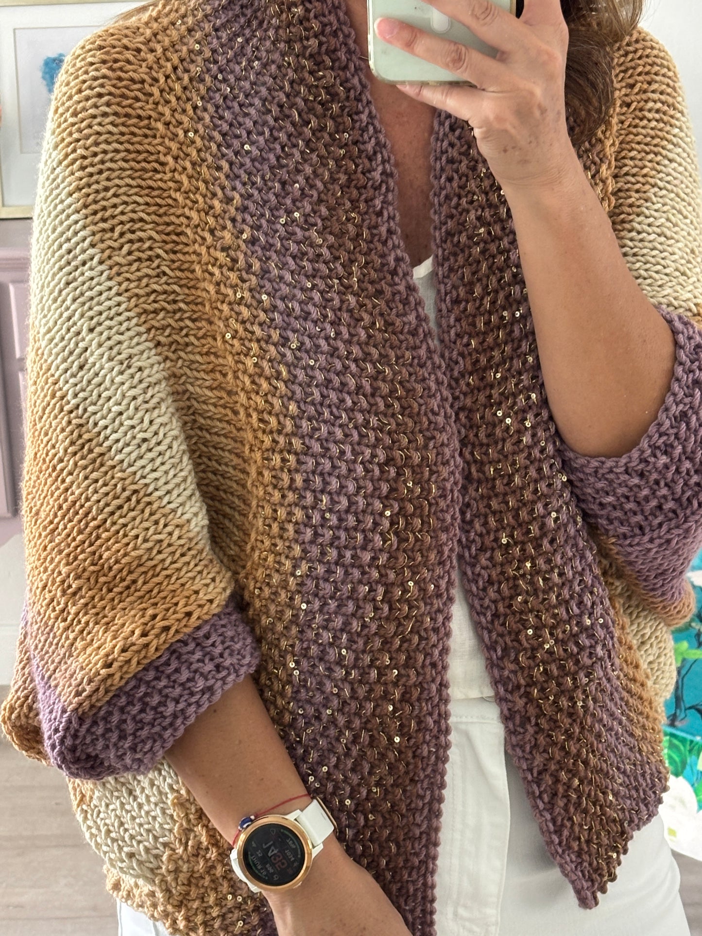 Cardigan Loreto – Color Atardecer Lavanda