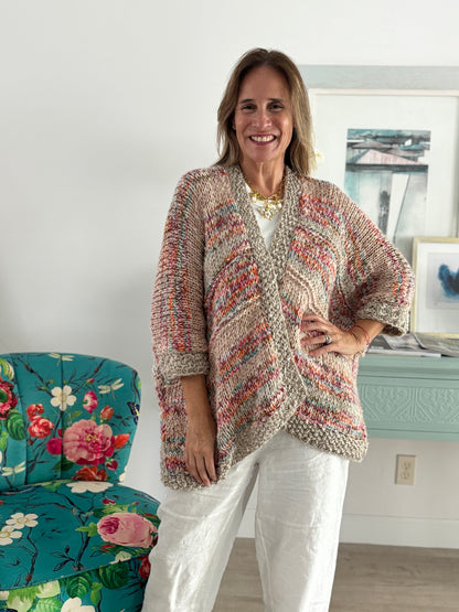 Cardigan Capri Arena Multicolor