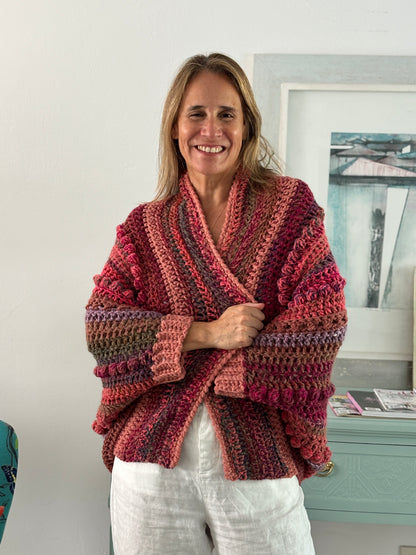 Cardigan Inés Carmesí