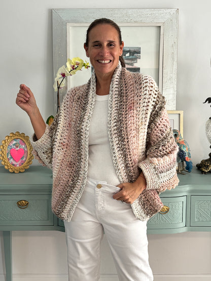 Cardigan Inés Rosa/Arena