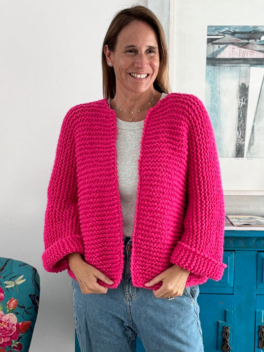 Cardigan Isabel Fucsia