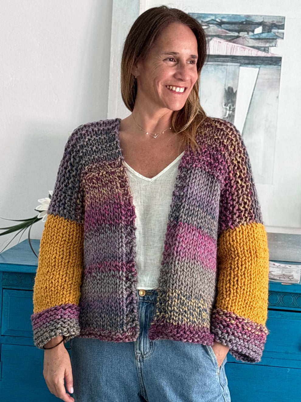 Sara Oversized Cardigan Knitting Pattern | PDF | Inspirada – Inspirada ...