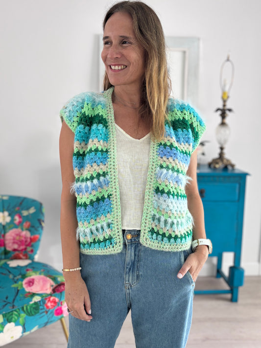 Bolero crochet único