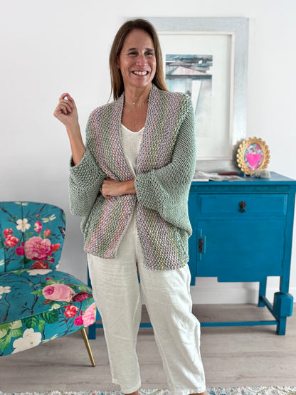 Cardigan Loreto verde Salvia
