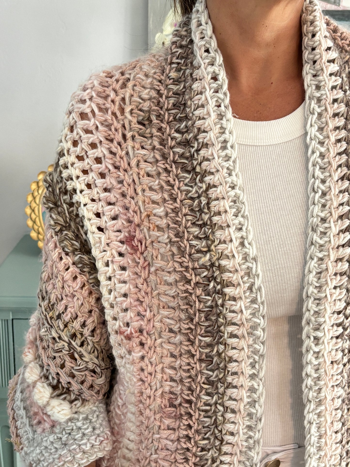 Cardigan Inés Rosa/Arena